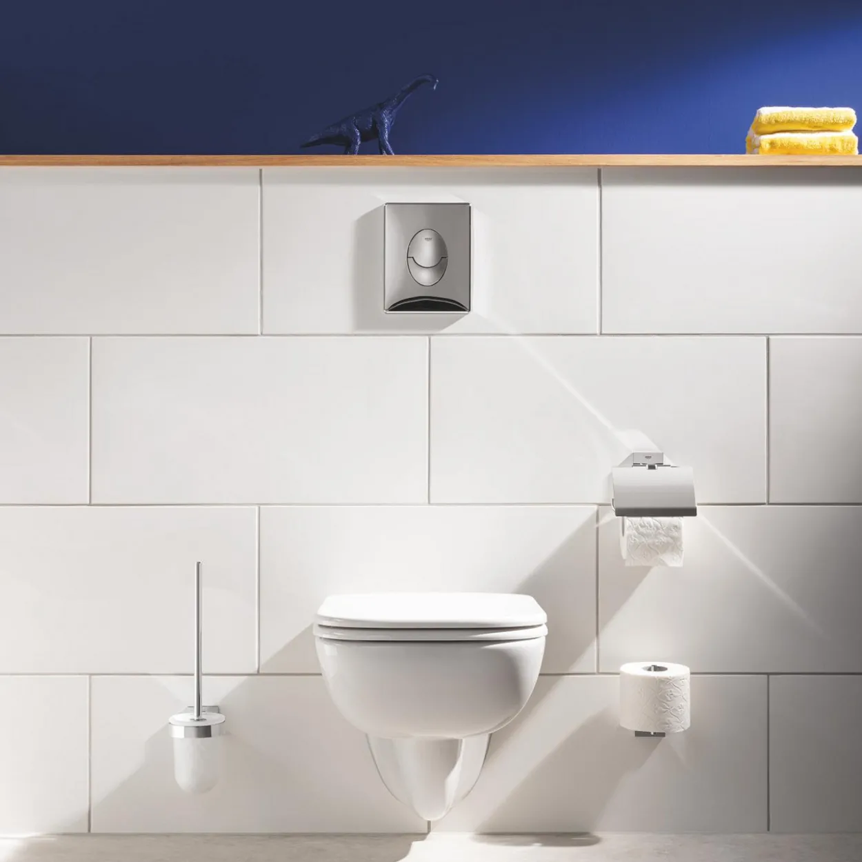 Grohe start cube toalettbørste til vegg krom