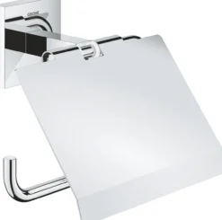 Grohe start cube toalettrullholder med lokk krom