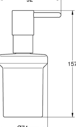 Grohe start såpedispenser til holder krom