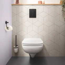 Grohe start toalettbørste til vegg matt sort