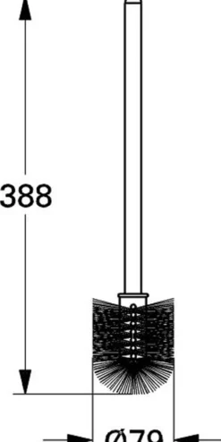 Grohe toalettbørste krom