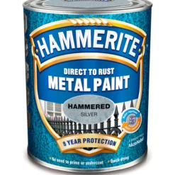 Hammerite hammer effect sølvgrå 0.75l