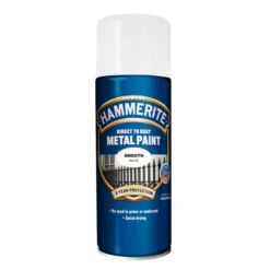 Hammerite smooth finish hvit 0.4l