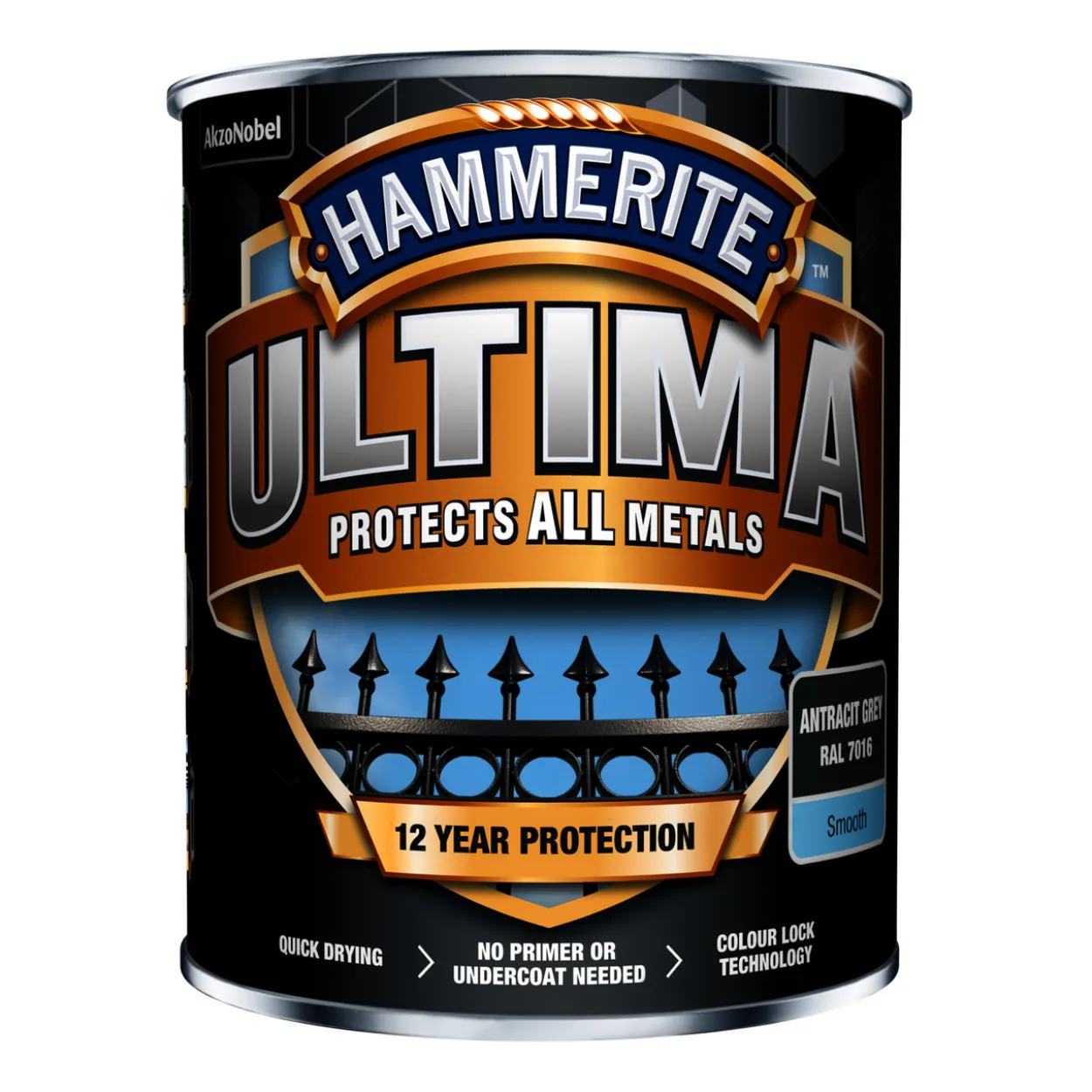 Hammerite ultima smooth anthracite grey 0,75l