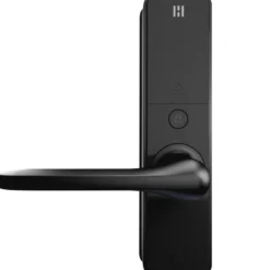 Heimgard elektronisk smart dørlås m/fingeravtrykksleser sort