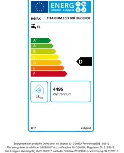 Høiax titanium eco 300 liggende varmtvannsbereder