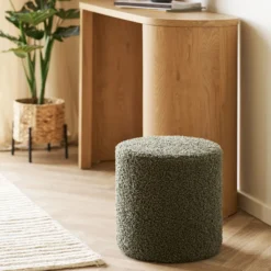 House nordic ejby puff fløyel grønn ø34x36