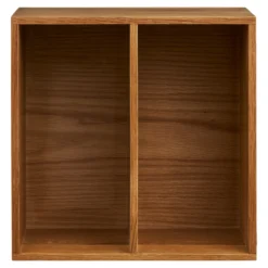 House nordic townsville vegghylle med vertikale rom eik 18x30x30 cm