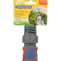 Hozelock metall hurtigkopling m/vannstopp for 19mm