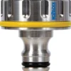 Hozelock metall krankopling med bsp gjenger 22mm 1"