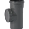 Ht safe avløpsrør m/stakeluke pp grå 110mm