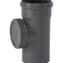 Ht safe avløpsrør m/stakeluke pp grå 110mm