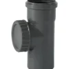 Ht safe avløpsrør m/stakeluke pp grå 75mm