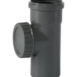 Ht safe avløpsrør m/stakeluke pp grå 75mm