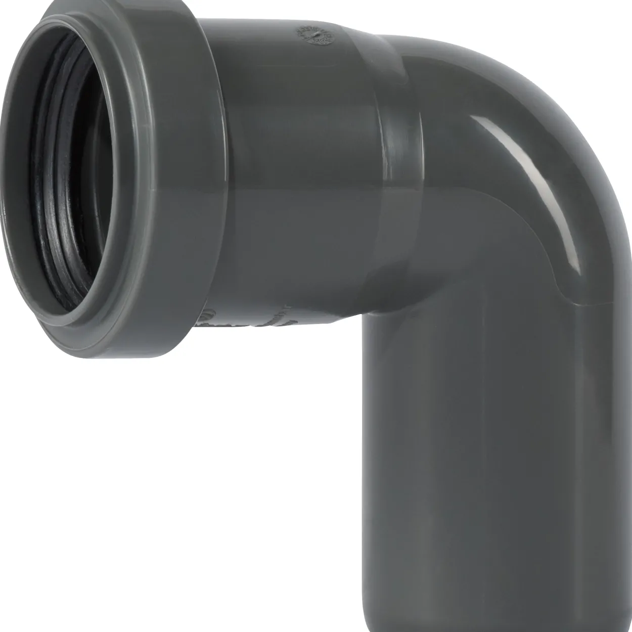 Ht safe bend pp grå 40mm - 87,5°