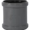 Ht safe dobbel skjøtemuffe pp grå 110mm