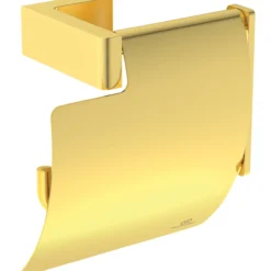 Ideal standard conca toalettpapirholder m/lokk børstet gull