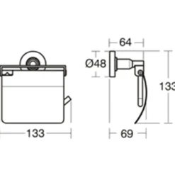 Ideal standard iom toalettpapirholder krom