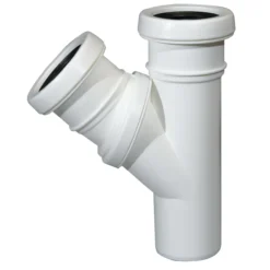 Jotiflex 50mm grenrør 45-90° 2 muffer hvit
