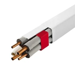 Kanal standard til varmepumpe m/folie 80x60mm 2meter hvit