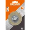 Kendo kobberbelagt stålbørste 75mm til chuck