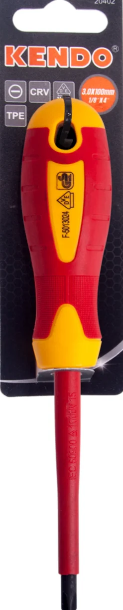 Kendo skrutrekker flat 1000v 2.5x75mm