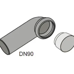 Laufen avløpsbend for cw1n & duplo n innbyggingssisterne