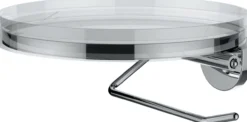 Laufen kartell papirholder ø185 mm med fat/bolle gjennomsiktig krystallklar