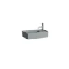 Laufen kartell servant 46x28 cm høyre u/overløp matt grå