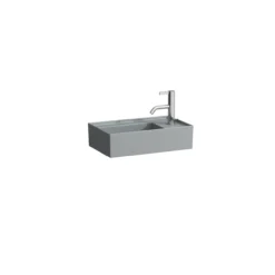 Laufen kartell servant 46x28 cm høyre u/overløp matt grå