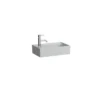 Laufen kartell servant 46x28 cm venstre u/overløp matt grå