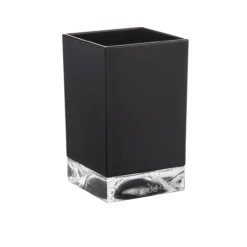 Laufen kartell tannkrus boxy hard plast svart/gjennomsiktig