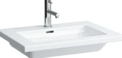 Laufen living square servant 65x48 cm u/armaturhull glatt underside hvit
