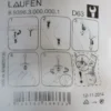 Laufen pro n 893963 monteringssett for toppmontert toalettsete