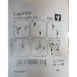 Laufen pro n 893962 monteringssett for toppmontert toalettsete