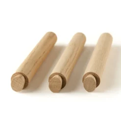 Laug byggje system pinne i eik heltre 3 stk