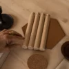 Laug byggje system pinne i eik heltre 4 stk