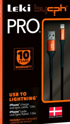 Leki bycph pro cable usb til lightning 1m