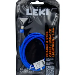 Leki denmark braided blue cable usb-c to lightning 1.0 m