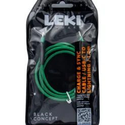 Leki denmark braided green cable usb-c to lightning 1.0 m
