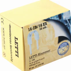 Letti klammer 16-2b/16 sg 50stk