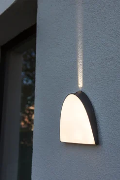 Lutec architectural apollo veggghengt lampe mørk grå