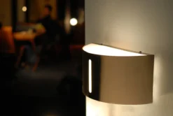 Lutec architectural bonn vegghengt lampe rustfritt stål