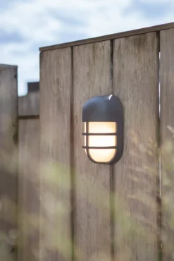 Lutec architectural bullo vegghengt lampe mørk grå