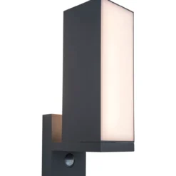 Lutec architectural cuba vegghengt lampe mørk grå