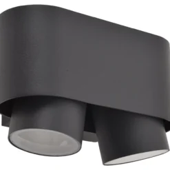 Lutec architectural cypres lampe mørk grå