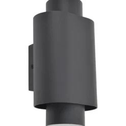 Lutec architectural cypres vegglampe dobbel mørk grå