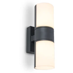 Lutec architectural cyra 2 vegghengt lampe mørk grå