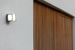 Lutec architectural doblo vegghengt lampe 110mm kull grå