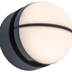 Lutec architectural eklips vegghengt lampe mørk grå